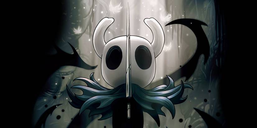 Hollow Knight promo art of protagonist