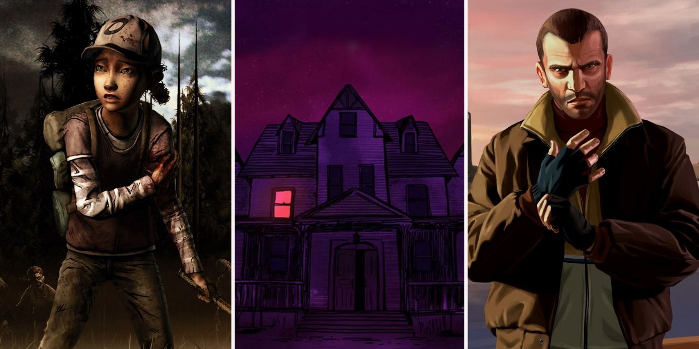 The Walking Dead Season 2/Gone Home cover arts, Grand Theft Auto IV