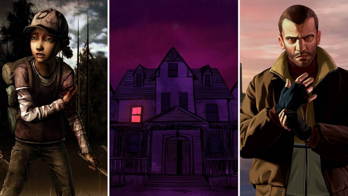 The Walking Dead Season 2/Gone Home cover arts, Grand Theft Auto IV