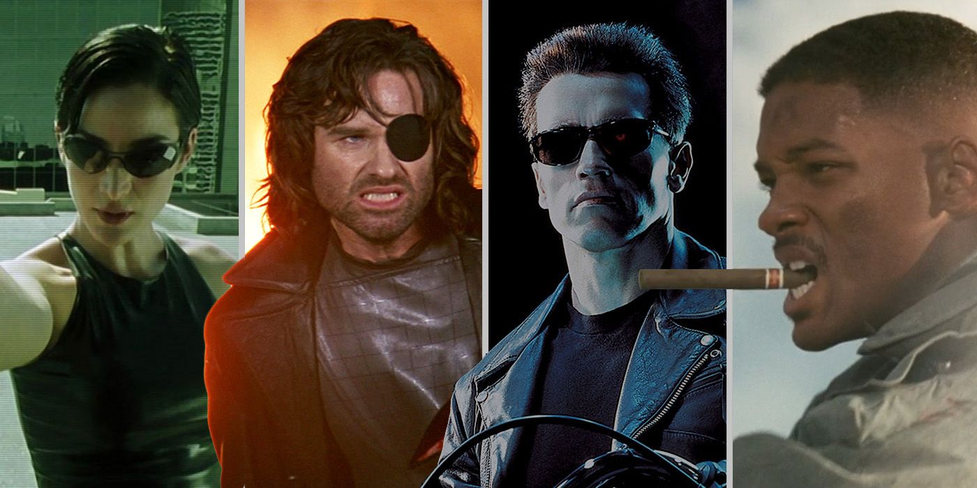 Trinity (The Matrix), Snake Plissken (Escape From L.A.), The T-800 (Terminator 2: Judgement Day) and Captain Steven Hiller (Independence Day)