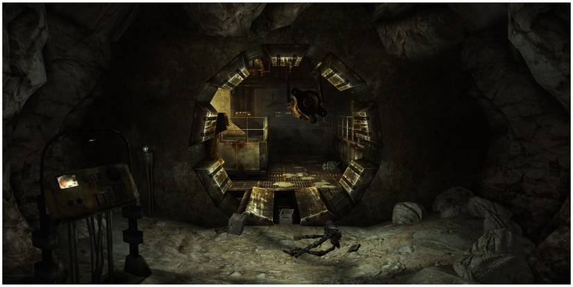 The entrance of Vault 108 opened