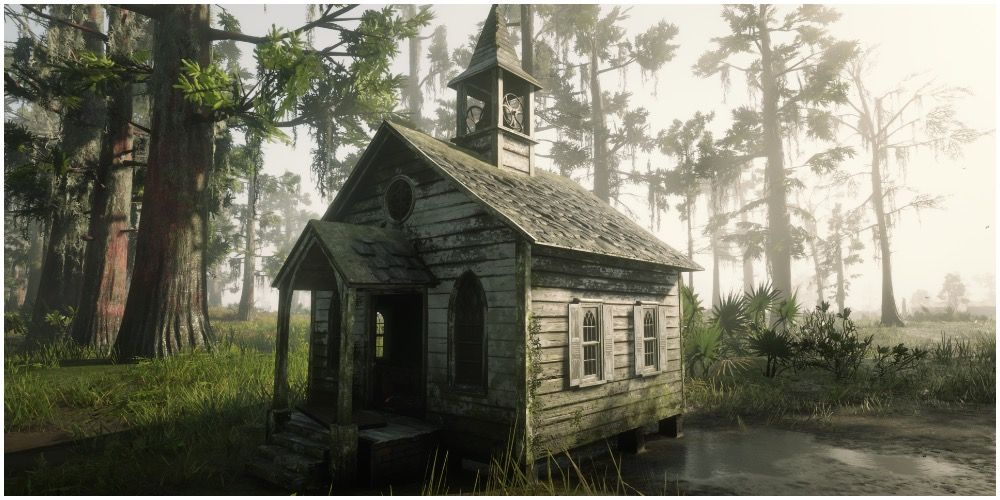 A Tiny Church In The Swamp located near St. Denis