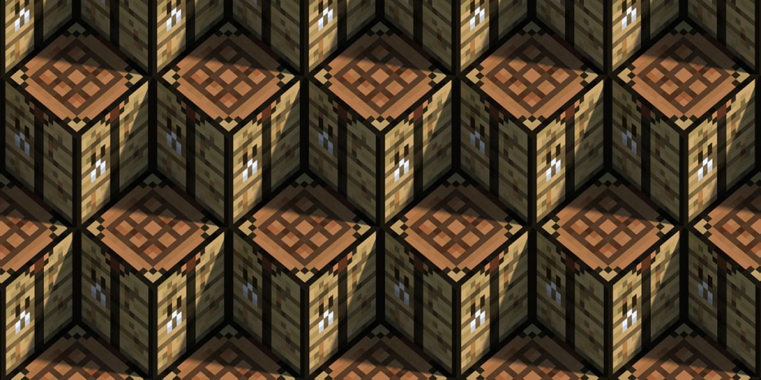 Crafting tables stacked