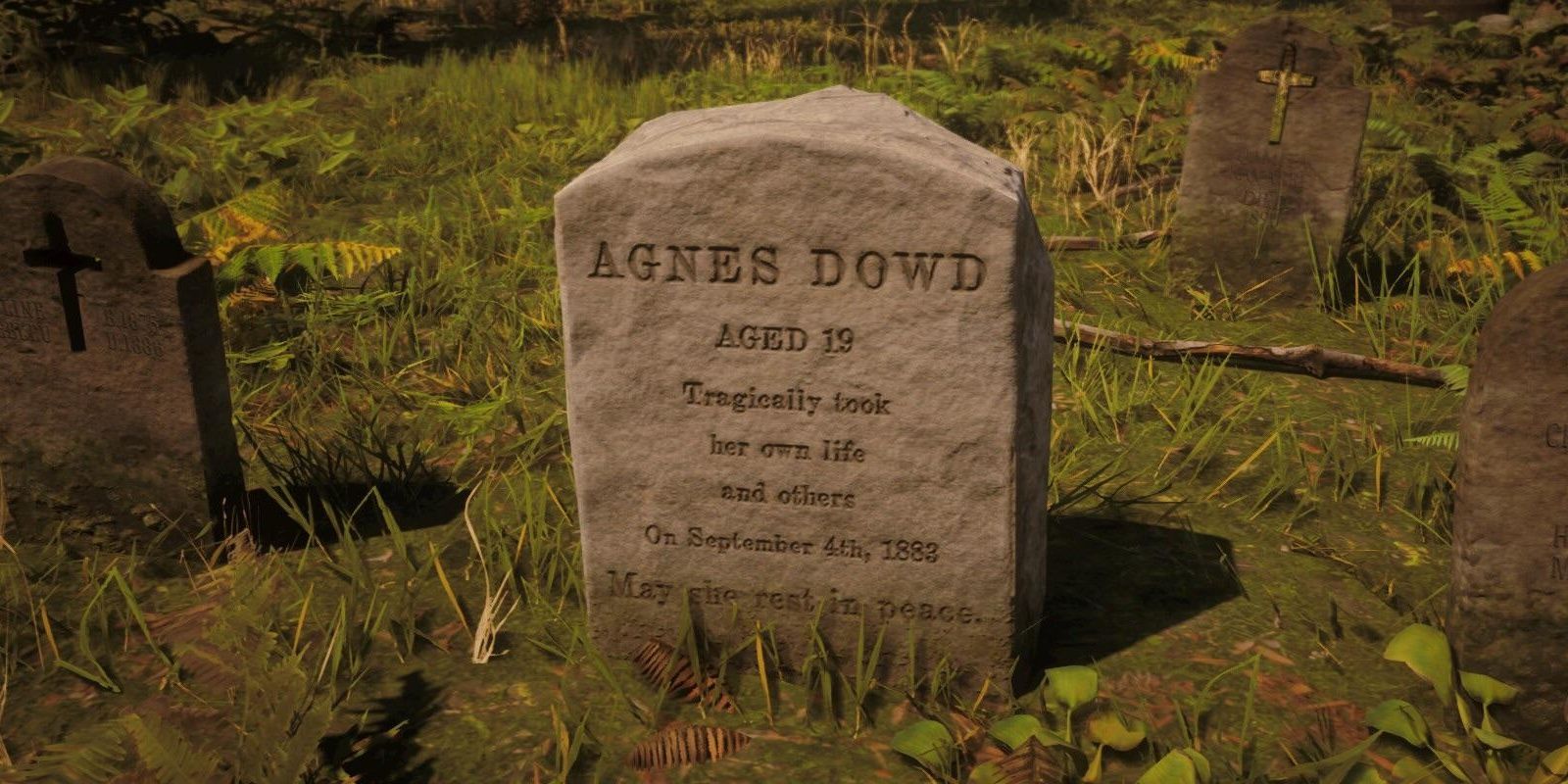 Gravestone Of Agnes Dowd From Red Dead Redemption 2