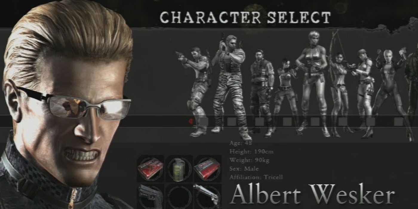 Albert Wesker Character Select - Resident Evil Albert Wesker Facts