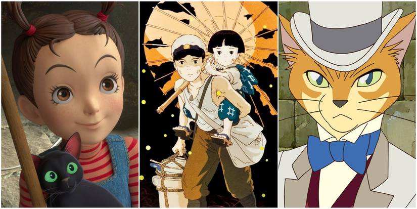 Studio Ghibli movies - Cat Returns, Grave of the Fireflies, Earwig and the witch