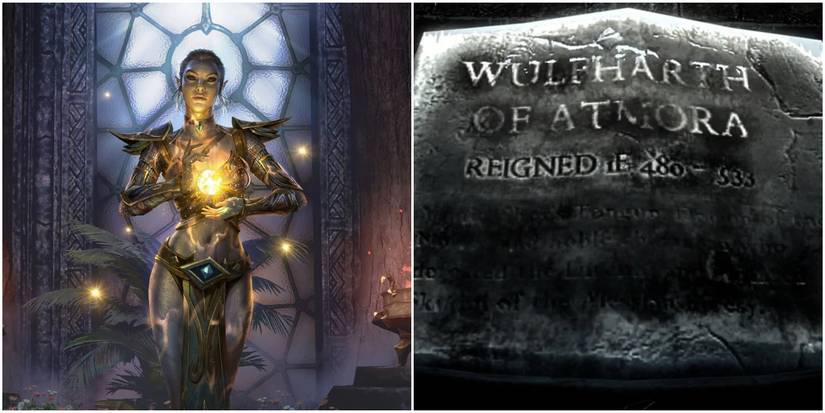 Almalexia & Plaque To Wulfharth From The Elder Scrolls