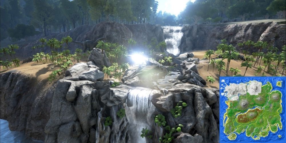 Ark: Survival Evolved Brawlers Bay Screenshot with Map Included