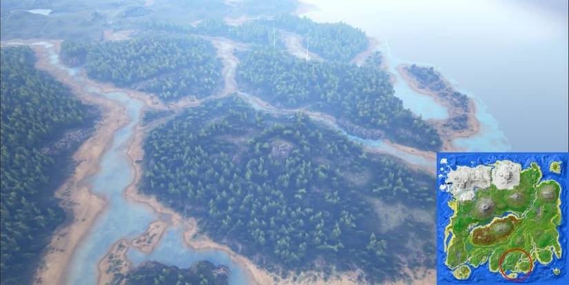 Ark: Survival Evolved Southern Islets Screenshot with Map Included