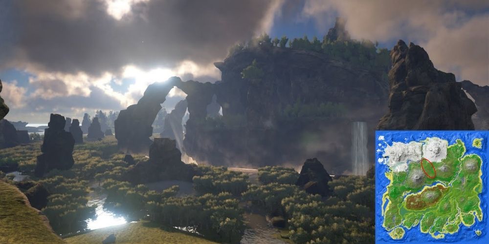 Ark Survival Evolved The Center Screenshot with Map Included