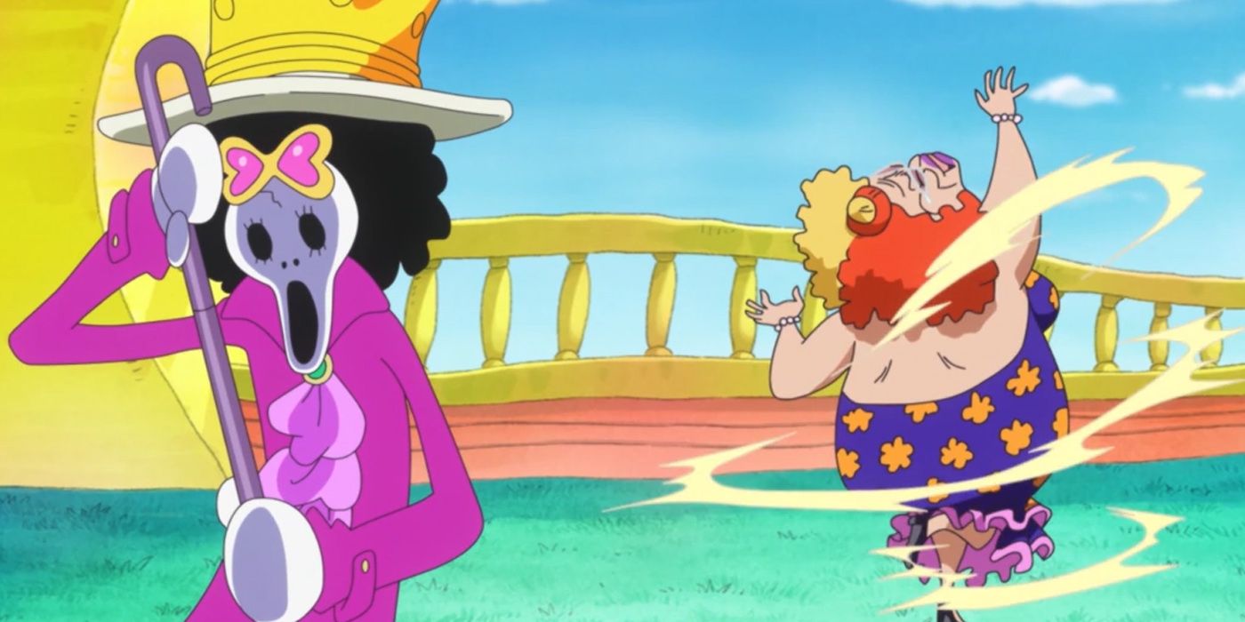One Piece: Brooke Managing To Beat Giolla While Under The Effects Of The Ato-Ato No Mi