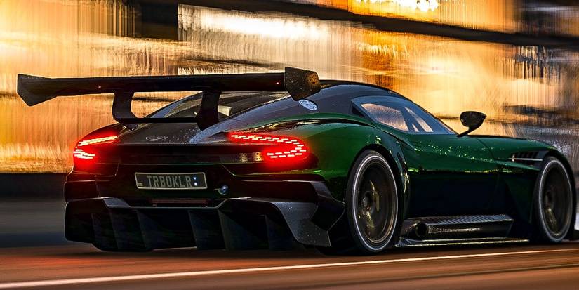 the vulcan racing away from the camera