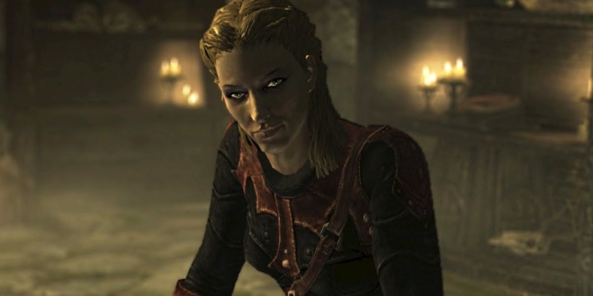Astrid in the Dark Brotherhood Sanctuary
