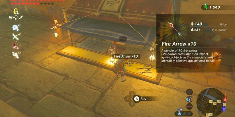 Fire Arrow in Breath of the Wild
