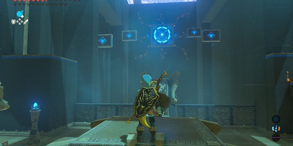 Cannon puzzle in the Bareeda Naag Shrine BOTW