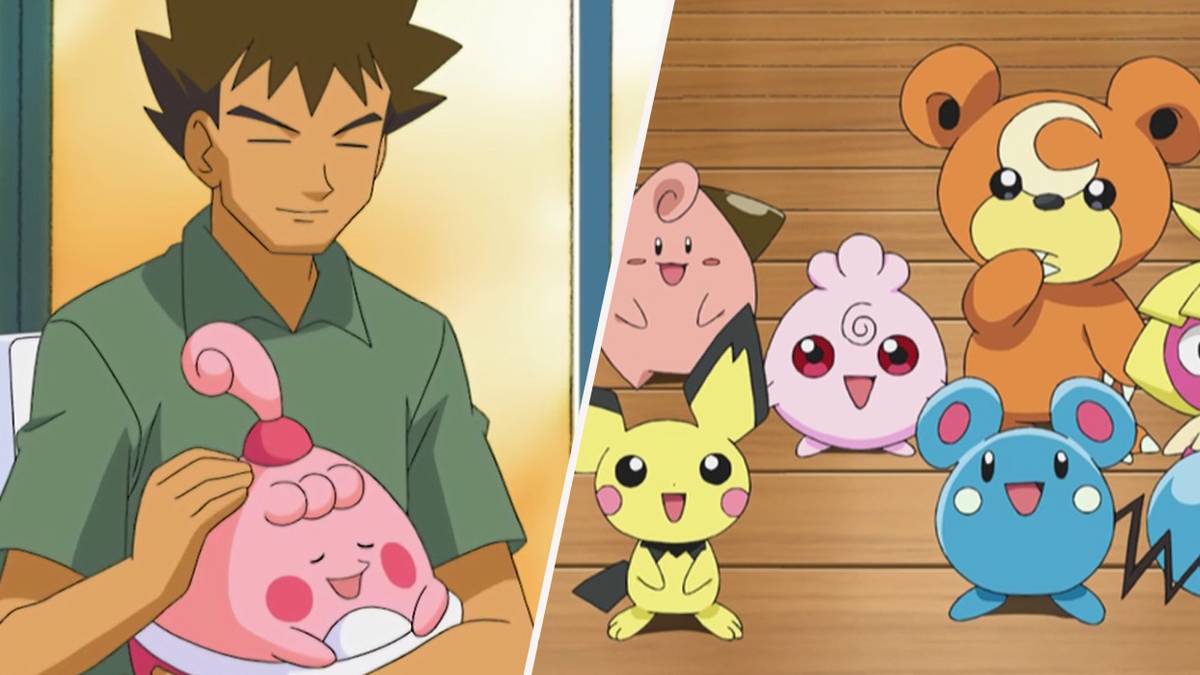 Baby Pokemon collage of images from the anime