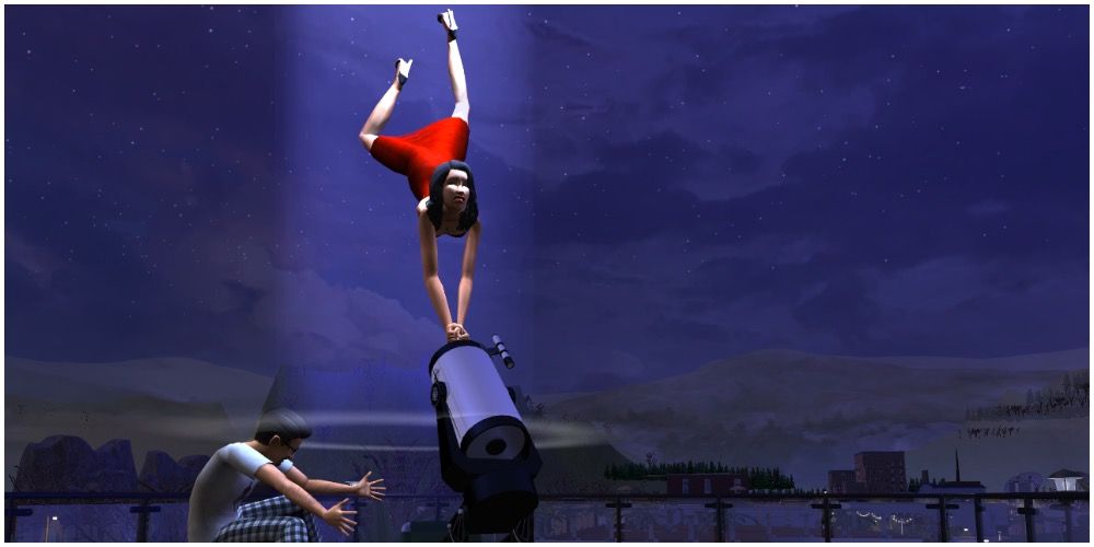 Bella Goth being abducted by aliens