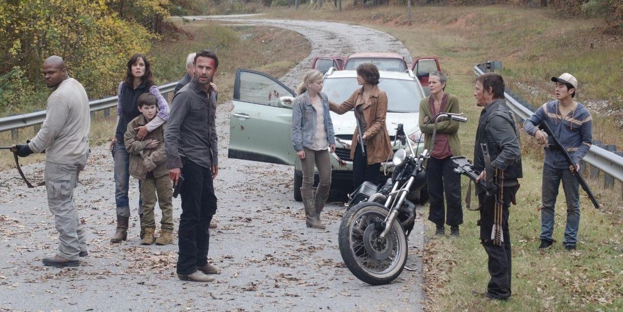 Rick's Group From The Walking Dead
