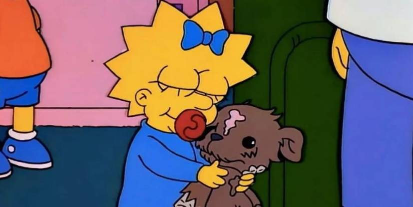 The Simpsons Maggie and Bobo the Teddy Bear