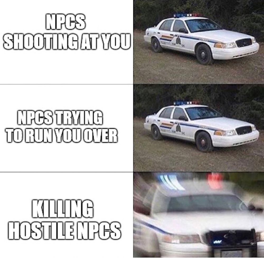 COPs GTA NPC Meme