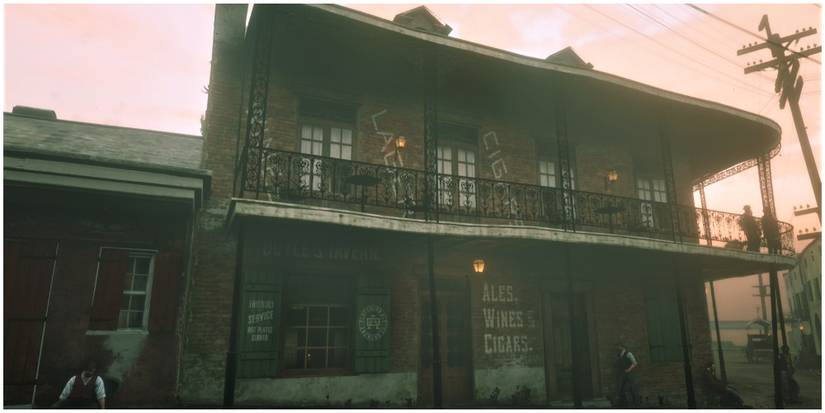 The outside view of Doyle's Tavern