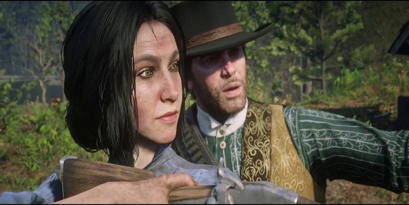 RDR2 Arthur Morgan Teaching Charlotte Balfour How to Shoot