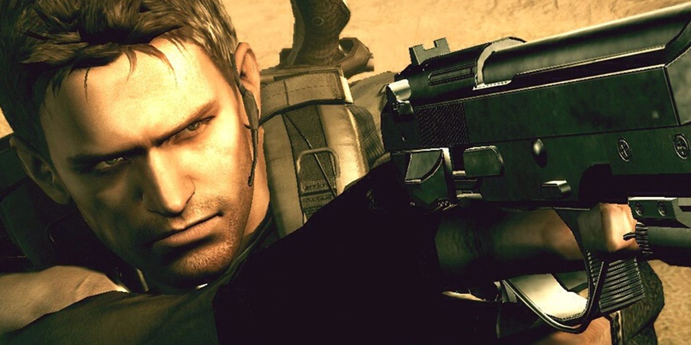 Chris Redfield aiming a gun - Resident Evil Chris Redfield Facts