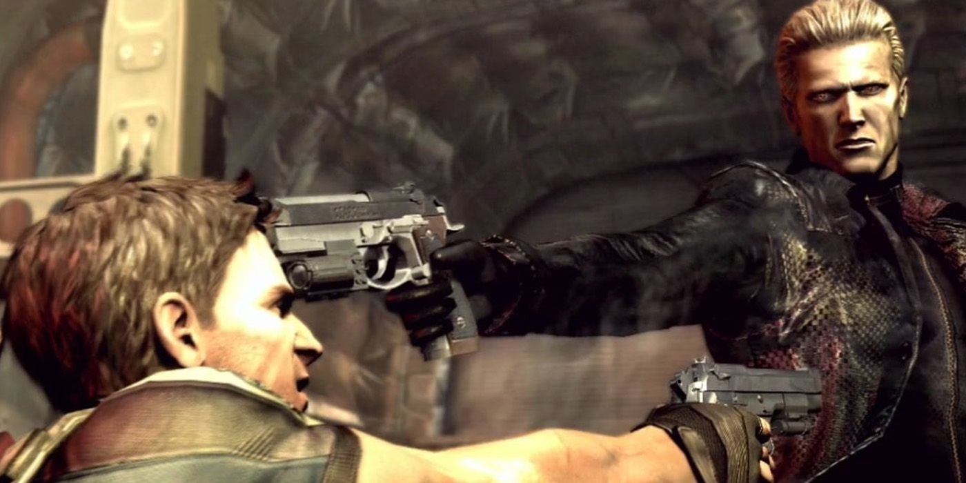 Chris fighting Wesker - Resident Evil Chris Redfield Facts
