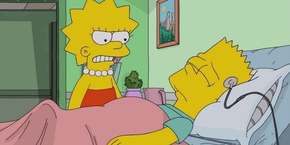 The Simpsons Lisa with Bart in a Coma