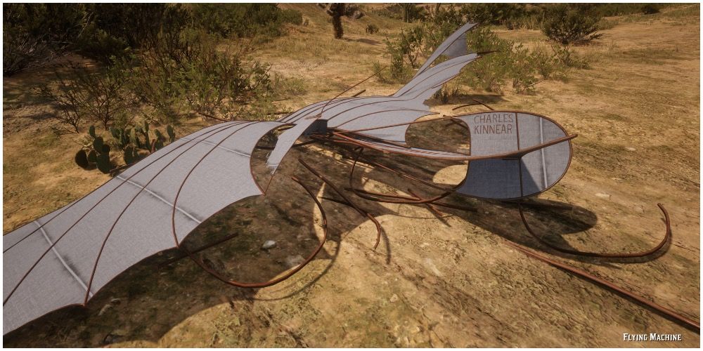 A crashed flying machine found near Armadillo