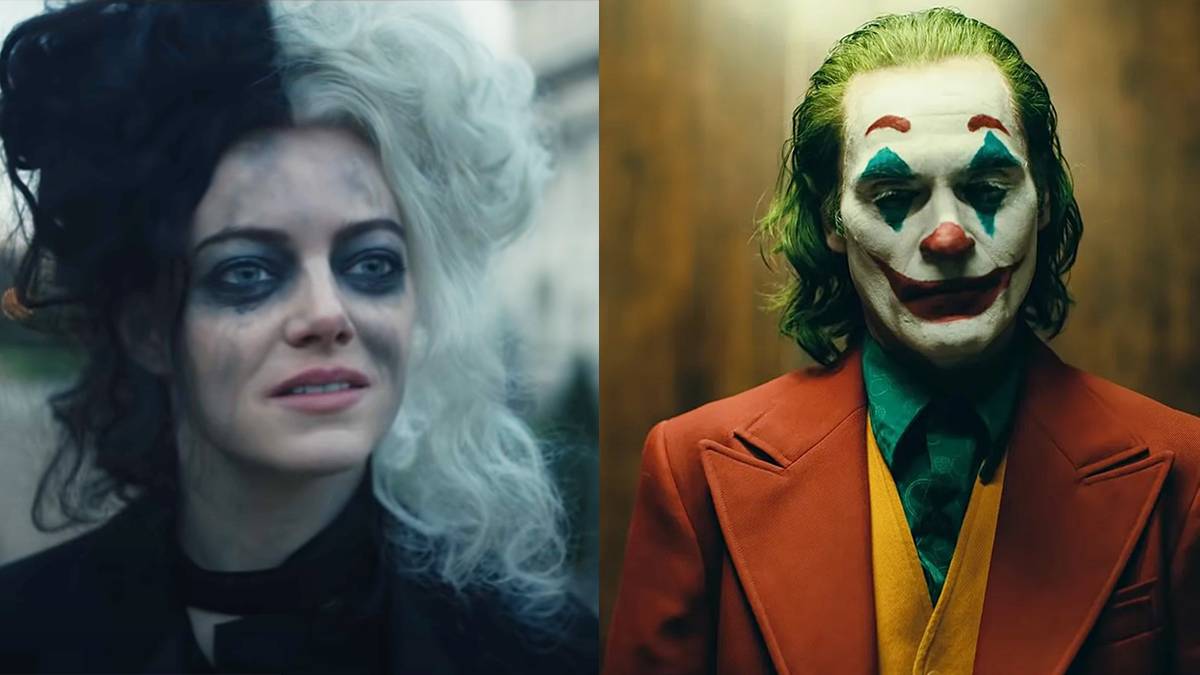 Cruella Joker Disney DC Joaquin Phoenix Emma Stone