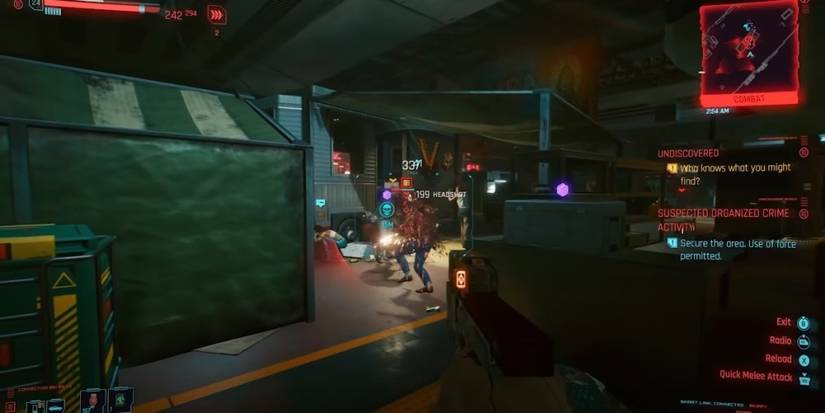 Cyberpunk 2077 Getting A Critical Headshot With Skippy