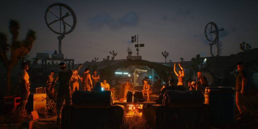 Cyberpunk 2077 Nomad Campfire
