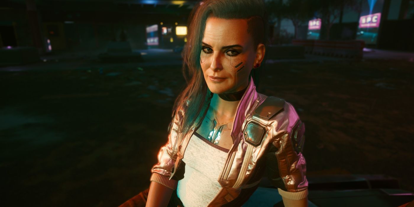 Cyberpunk 2077 Rogue at the drive-in theater