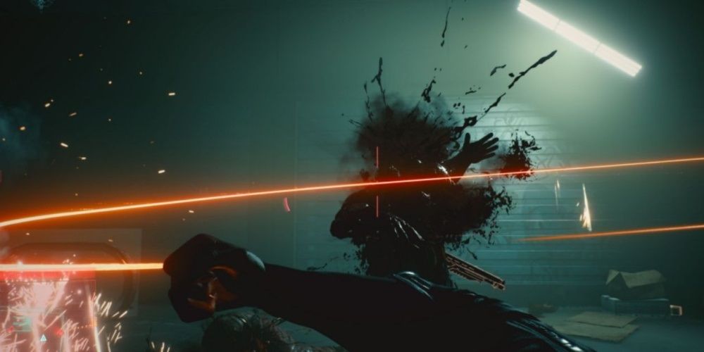 Cyberpunk 2077 Scoring A Decapitation With The Monowire