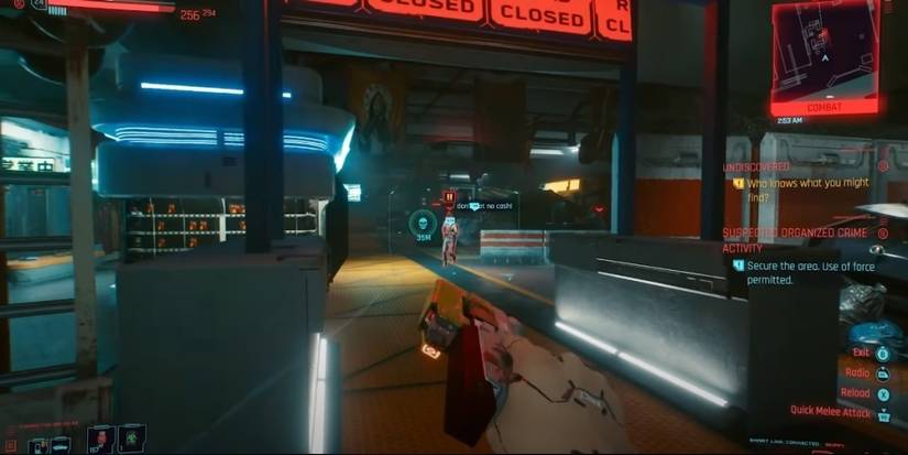 Cyberpunk 2077 Seeing Skippy's Sideways Shooting Animation