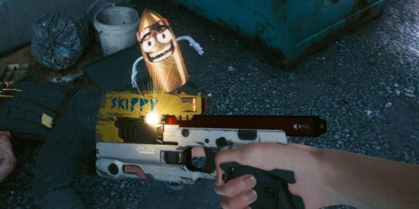 Cyberpunk 2077 Skippy Making Hand Gestures