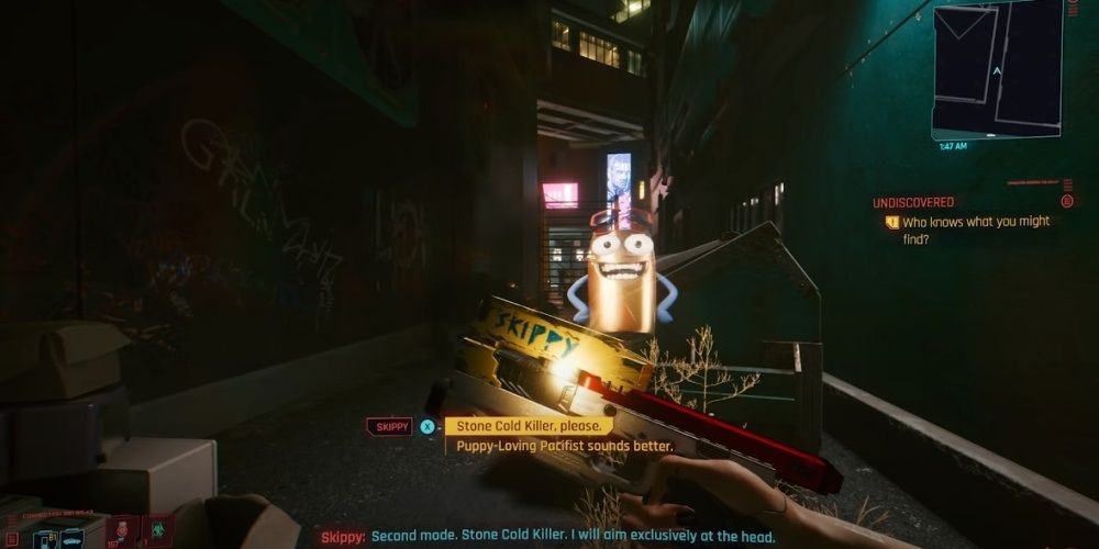 Cyberpunk 2077 Telling Skippy What Kind Of Damage To Do