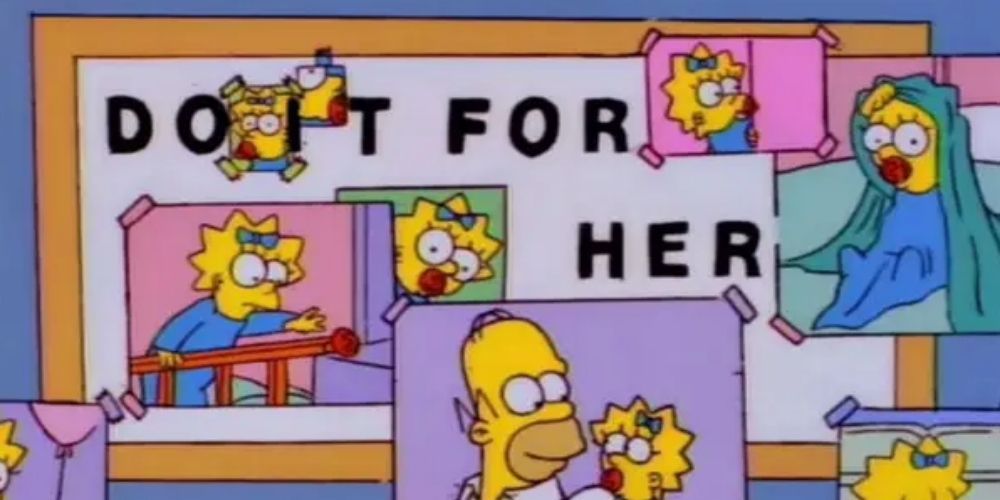 The Simpsons "Do It For Her" Sign