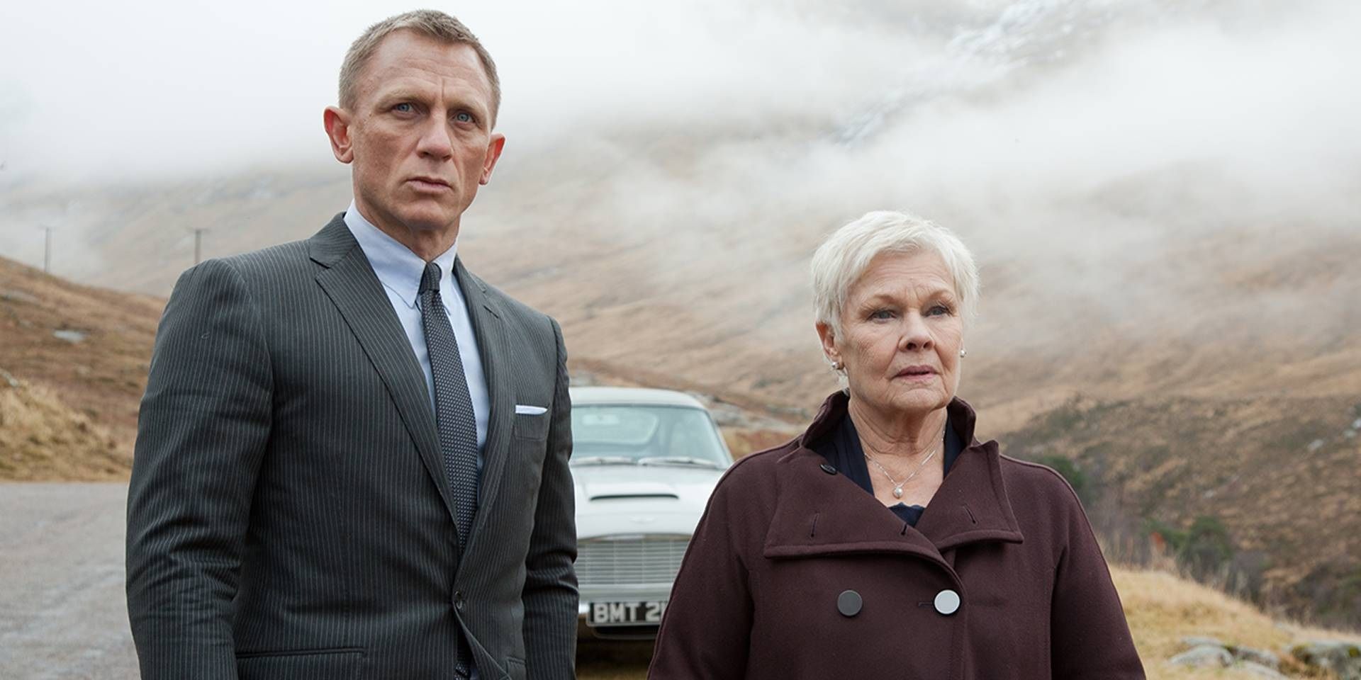 Daniel Craig and Judi Dench in Skyfall james bond film