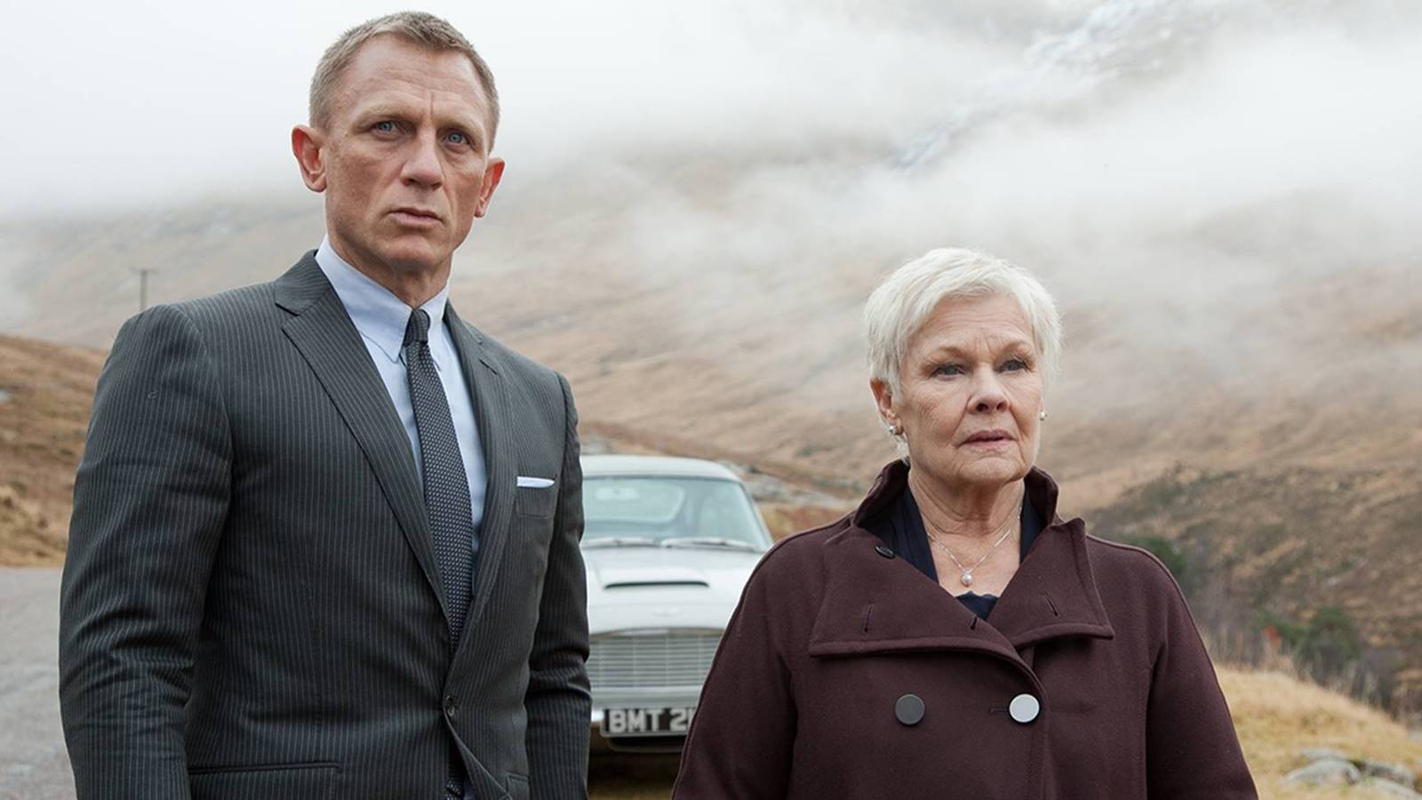 Daniel Craig and Judi Dench in Skyfall james bond film