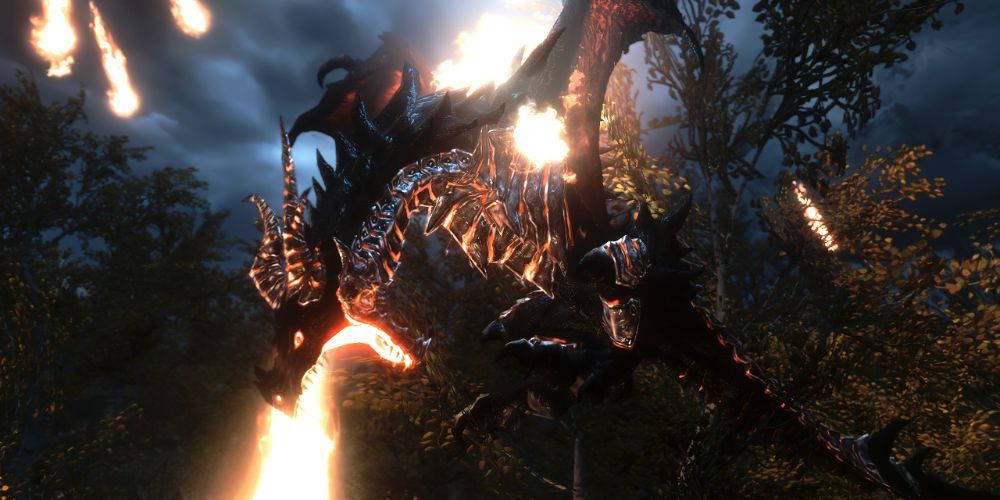 Deathwing Black Dragonflight Alduin Reskin Skyrim Mods From Other Games