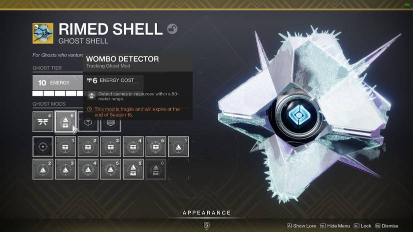 Destiny 2 Masterworked Ghost Shell