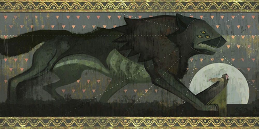 Dragon Age Dread Wolf mural