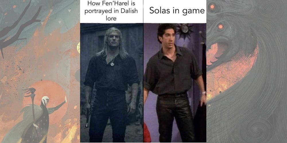 Dragon Age Solas Witcher vs Ross meme