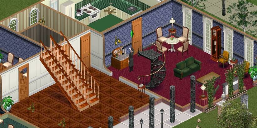 Sim Drinking From A Bar In The Sims 1