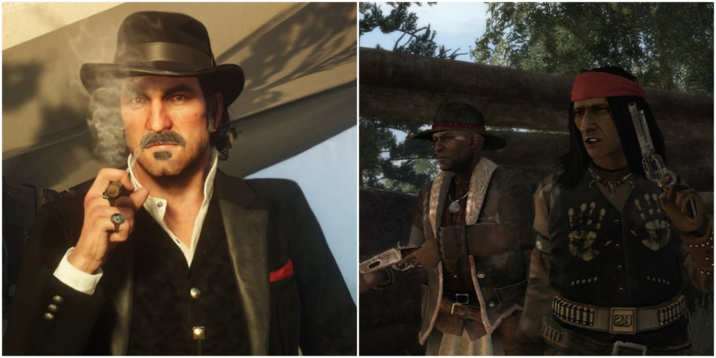 Dutch and his Native American gang in the Red Dead Redemption games