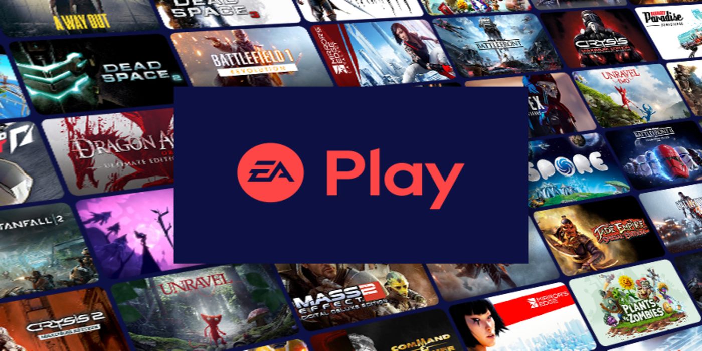 ea play logo with games