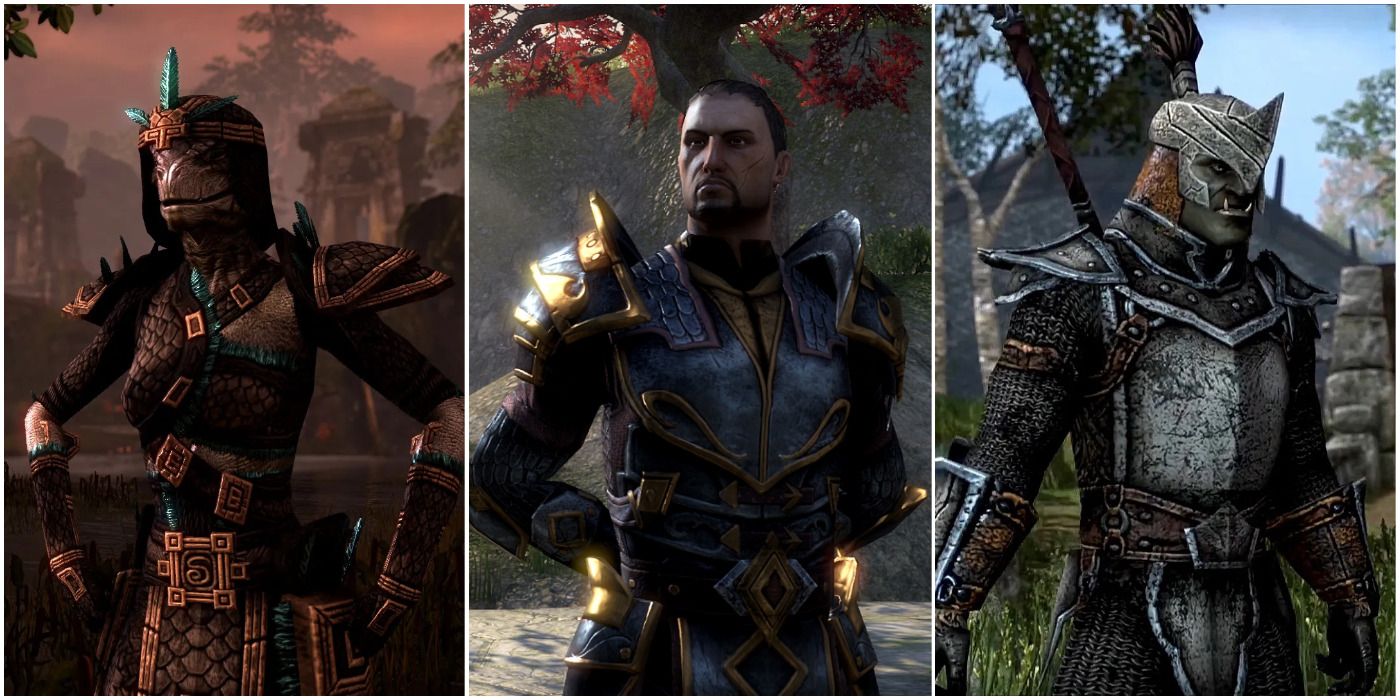 Argonian, Imperial & Orc From The Elder Scrolls Online