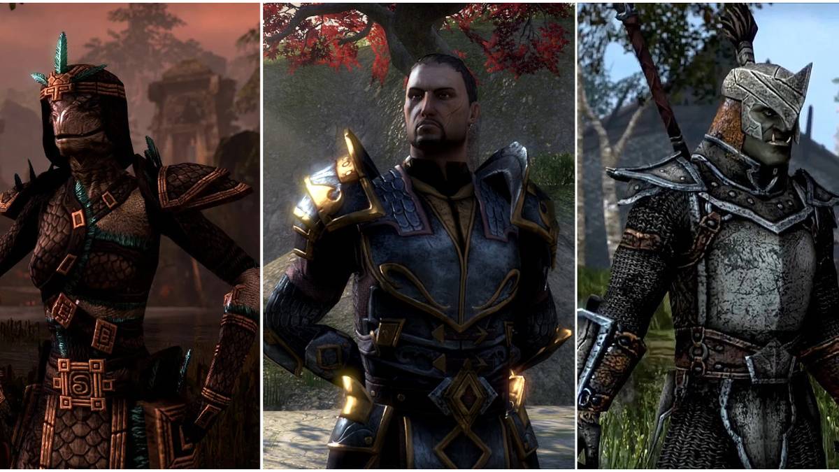 Argonian, Imperial & Orc From The Elder Scrolls Online